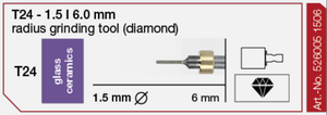 T24 Grinding tool - 1.5 mm | 6mm Shank (Diamond Coated)