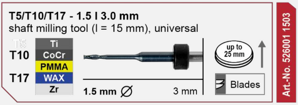 T5 /T10/ T17 - 1.5mm | 3mm Shank(Universal)