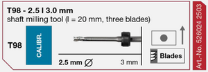 T98 Calibration tool | 3mm Shank (3mm)
